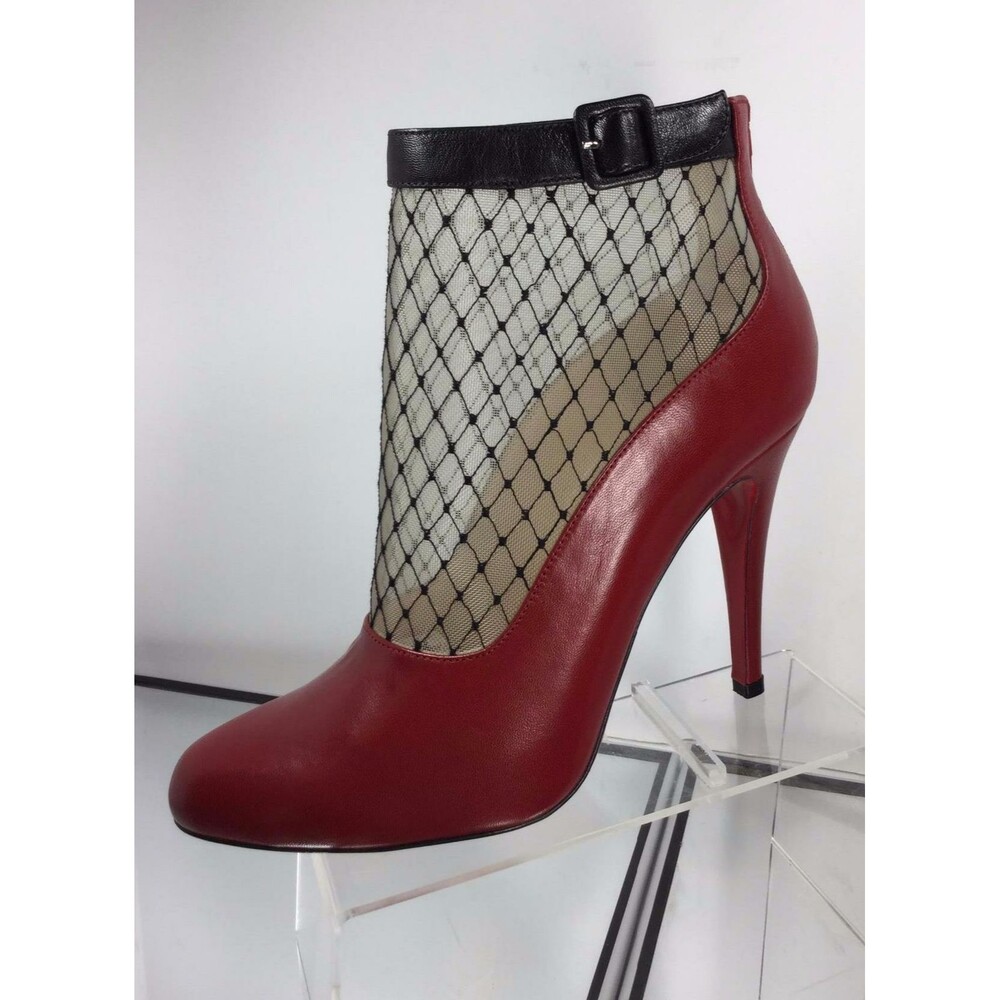 NEW CHRISTIAN LOUBOUTIN Fishnet Resillissima 100 Booties (Size 37.5) - $1,295.00